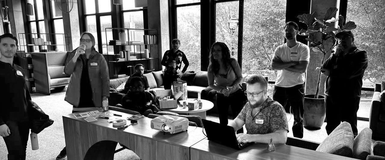 AI Northwest workshop presentation - Community members engaged in deep technical discussion